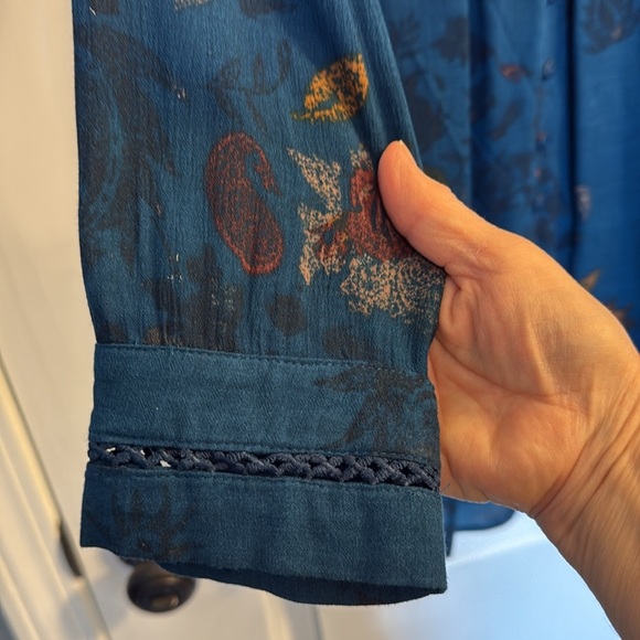 Floral Teal Dress - Picture 5 of 7